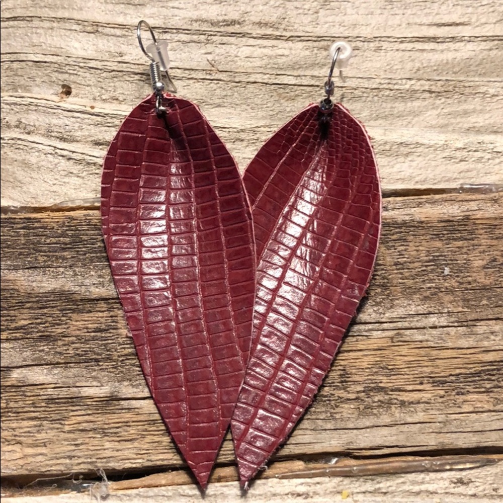 Leather earrings